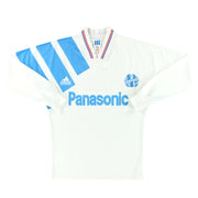 1991-92 Olympique Marseille adidas Heimtrikot Langarm S