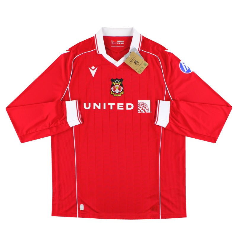 2025-26 Wrexham Macron Home Shirt L/S *BNIB* XL