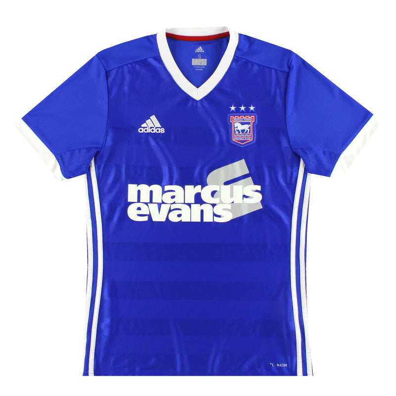 2017-18 Ipswich Adidas Heimtrikot *Neuwertig* S