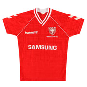 1990-91 Wimbledon Hummel Auswärtstrikot Gr. L (Jungen)
