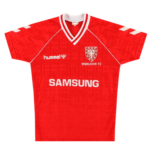 1990-91 Wimbledon Hummel Away Shirt L.Boys
