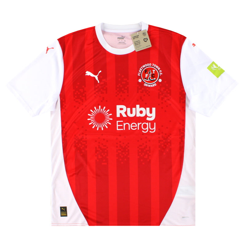 2024-25 Fleetwood Town Puma Heimtrikot *mit Etikett* XL