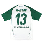 2010-11 Wolfsburg adidas Heimtrikot Hasebe #13 *Neuwertig* M