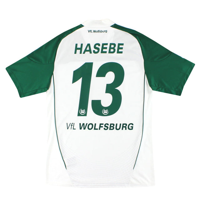 2010-11 Wolfsburg adidas Home Shirt Hasebe #13 *Mint* M