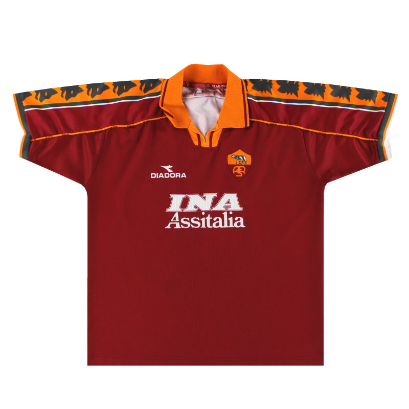 1998-99 Roma Diadora Basic Heimtrikot Y