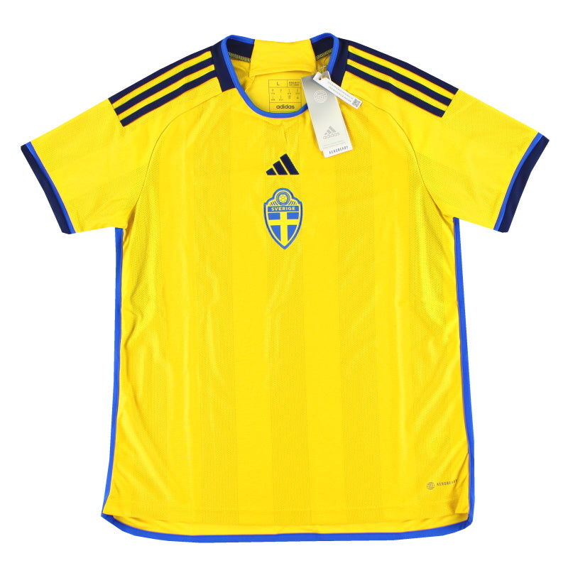 2022-23 Schweden adidas Damen Heimtrikot *m/Etiketten* L