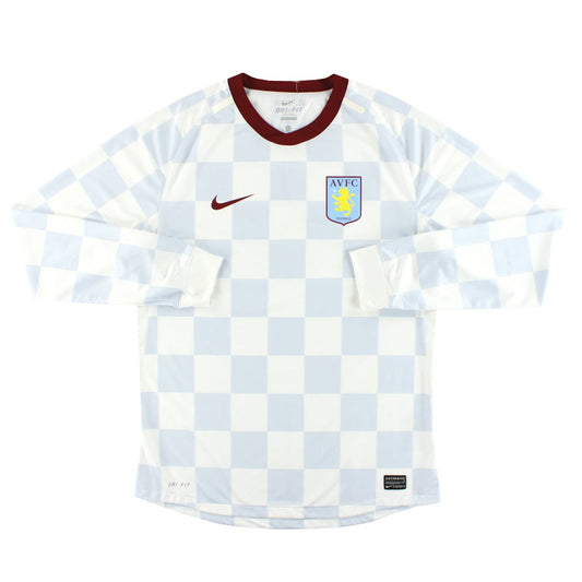 2011-12 Aston Villa Nike Player Issue Away Shirt L/S