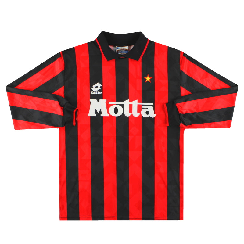 1993-94 AC Mailand Lotto Heimtrikot #9 Langarm L