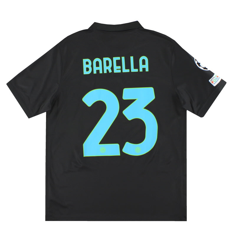 2021-22 Inter Mailand Nike Drittes Trikot Barella #23 *mit Etiketten* L