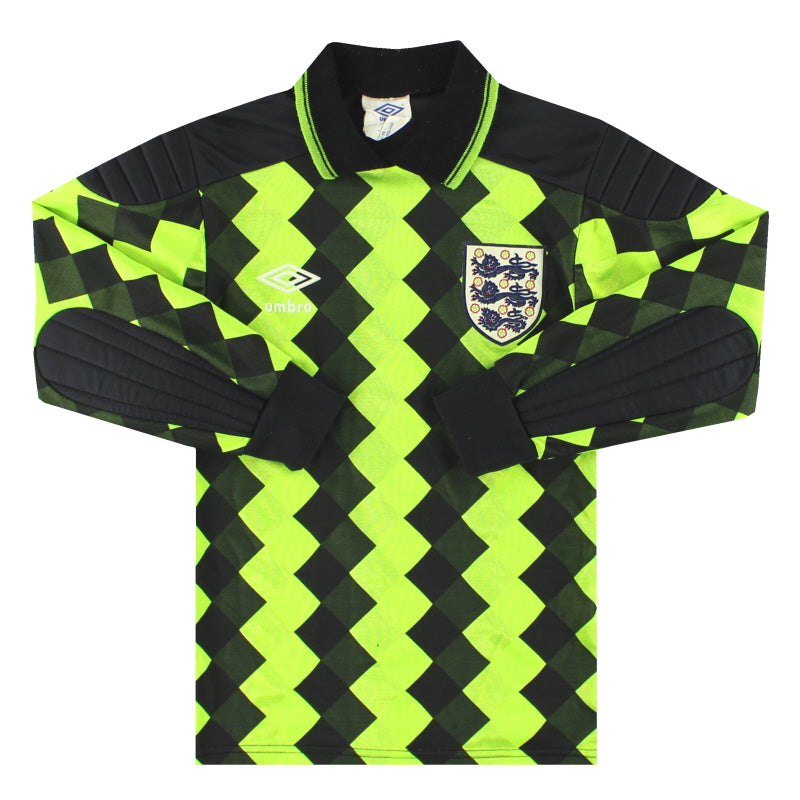 1988-90 England Umbro Torwart-Trikot #1 J