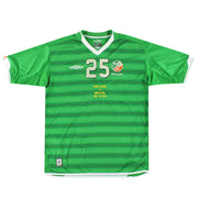 2003-04 Irland Umbro Match Issue Heimtrikot „vs. Brasilien“ Nr. 25 L