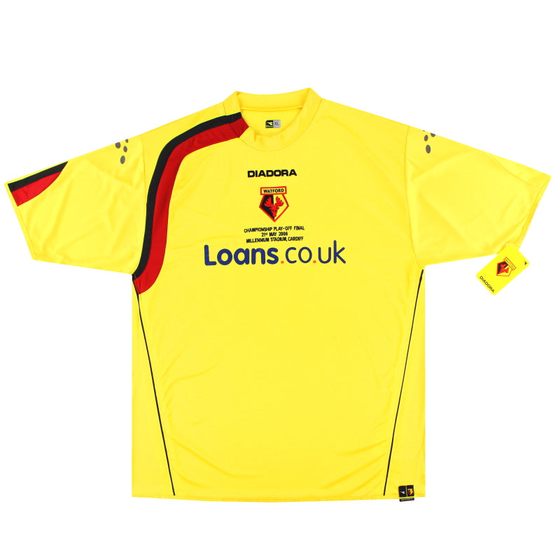 2005-06 Watford Diadora "Play-off Final" Heimtrikot *BNIB* XL