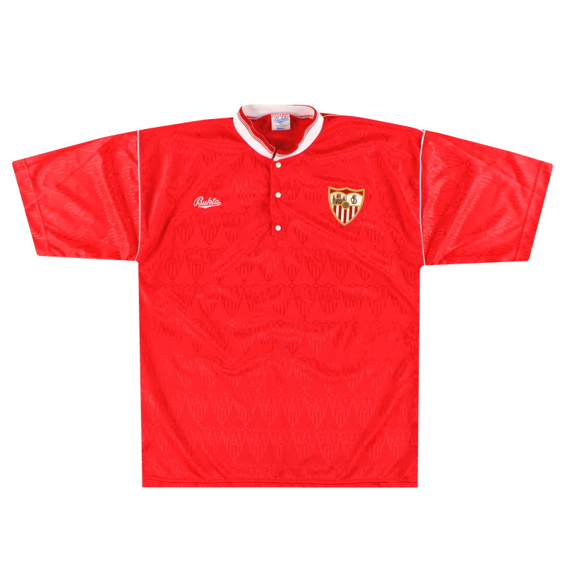1990-92 Sevilla Bukta Auswärtstrikot L