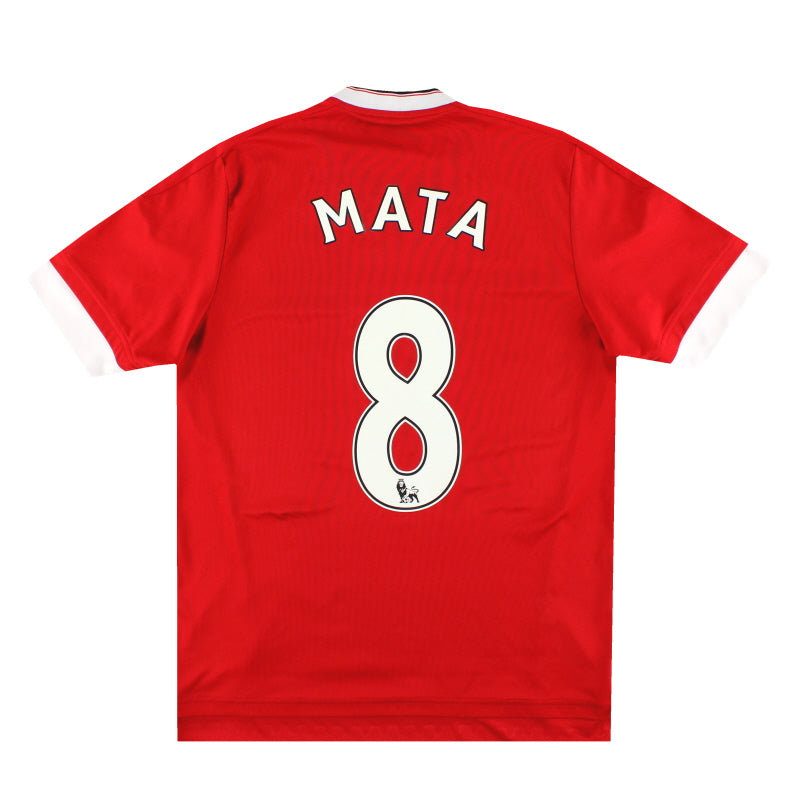 2015-16 Manchester United adidas Heimtrikot Mata #8 M