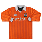 1997-98 Blackburn Asics Auswärtstrikot L/S *Neuwertig* XL