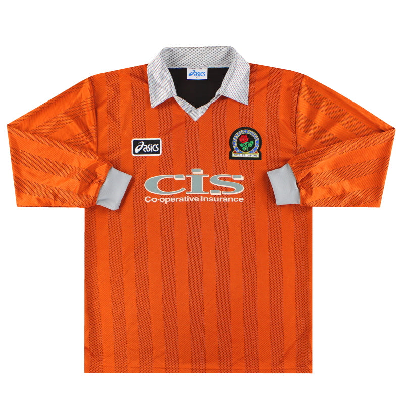 1997-98 Blackburn Asics Auswärtstrikot L/S *Neuwertig* XL