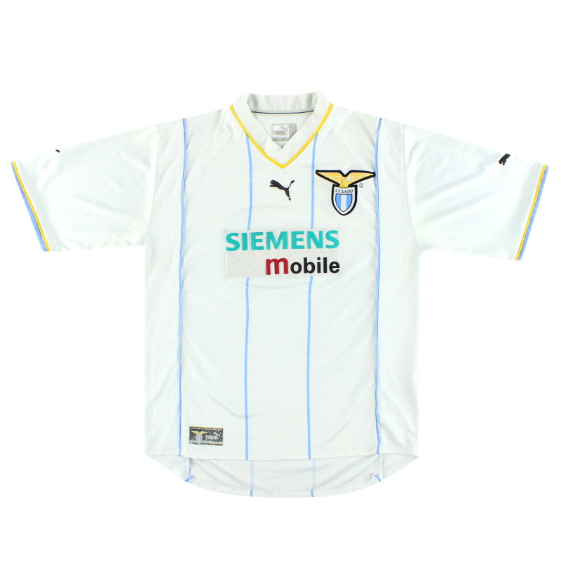 2001-02 Lazio Puma Europäisches Heimtrikot M