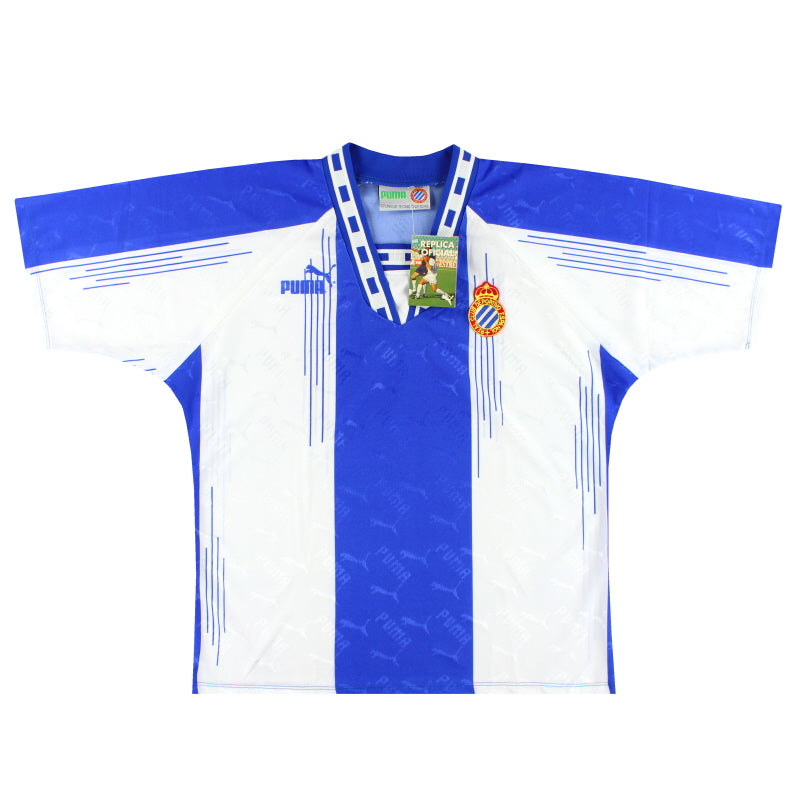 1994-95 Espanyol Puma Heimtrikot *mit Etikett* M