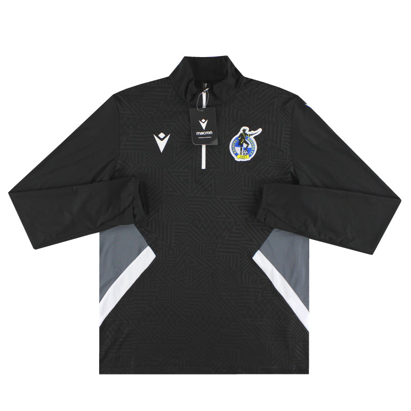 2024-25 Bristol Rovers Macron Trainingsshirt mit 1/4 Reißverschluss *neu mit Etikett* XL