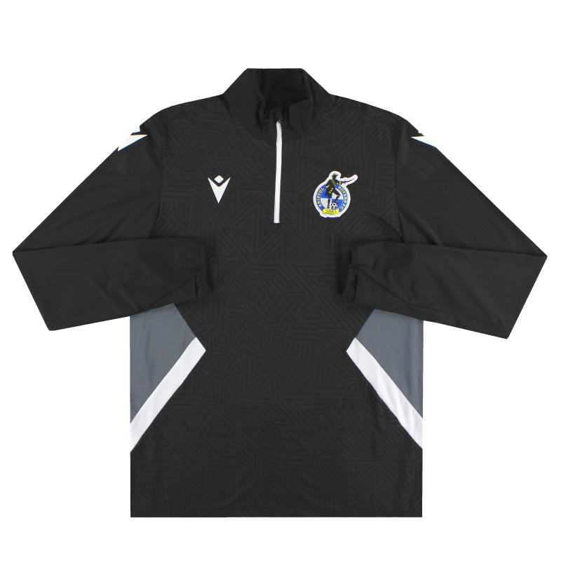 2024-25 Bristol Rovers Macron 1/4 Zip Trainingstop *Neuwertig* XL