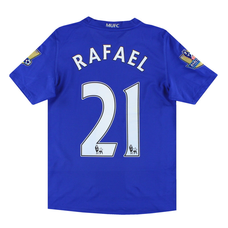 2008-09 Manchester United Nike Auswärtstrikot Rafael #21 M.Jungen