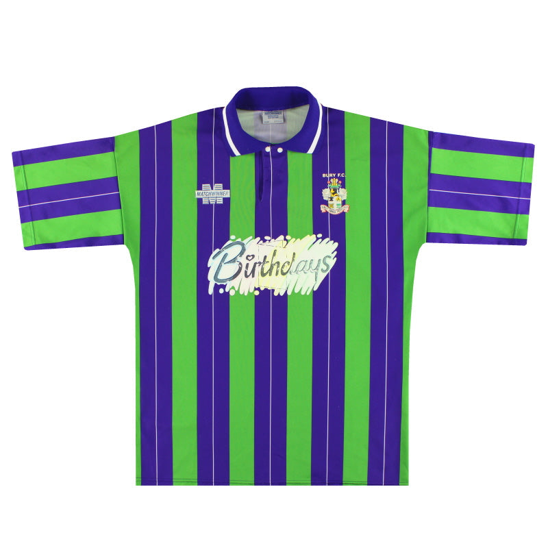 1994-95 Bury Matchwinner Auswärtstrikot L