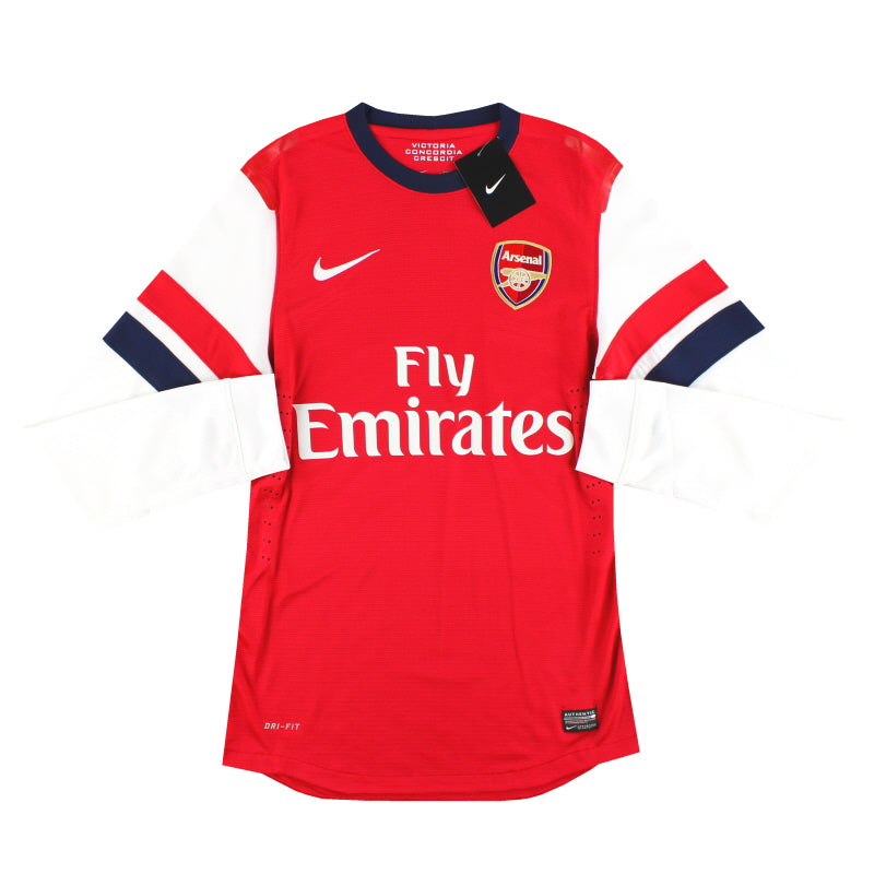 2012-14 Arsenal Nike Spielerversion Heimtrikot Langarm *mit Etiketten* S