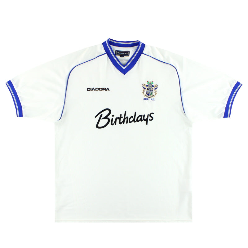 2001-02 Bury Diadora Heimtrikot L