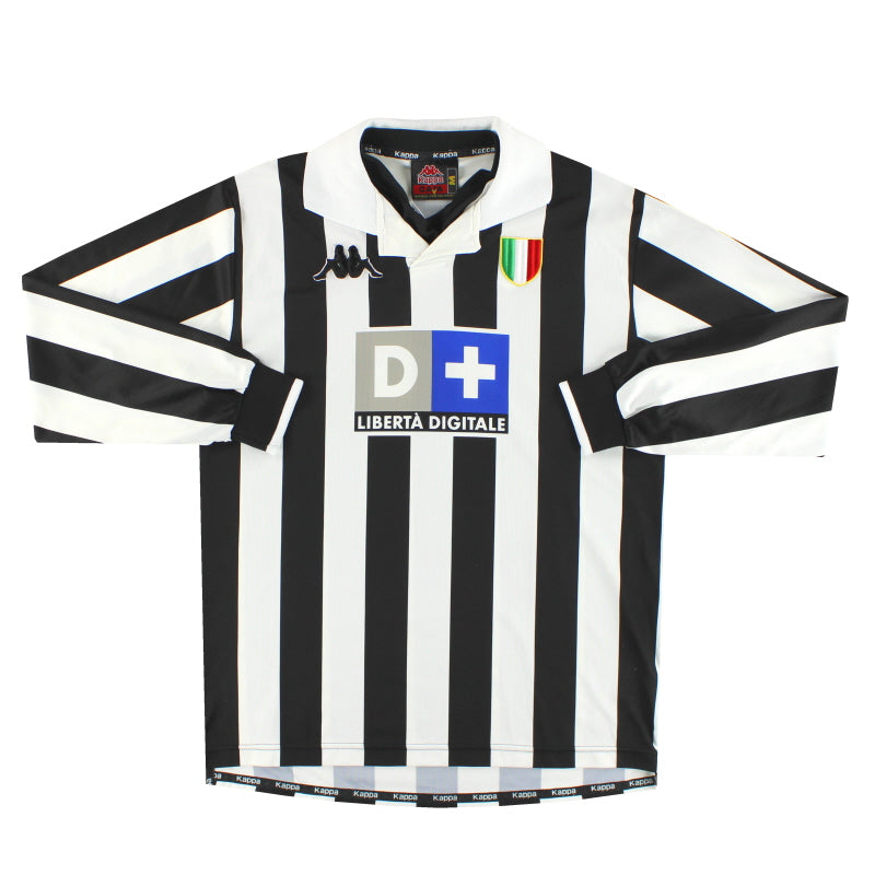 1998-99 Juventus Kappa Heimtrikot Langarm M
