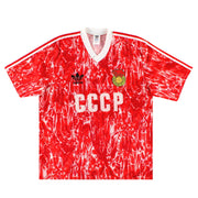 1989-91 Sowjetunion adidas Heimtrikot *Neuwertig* XL