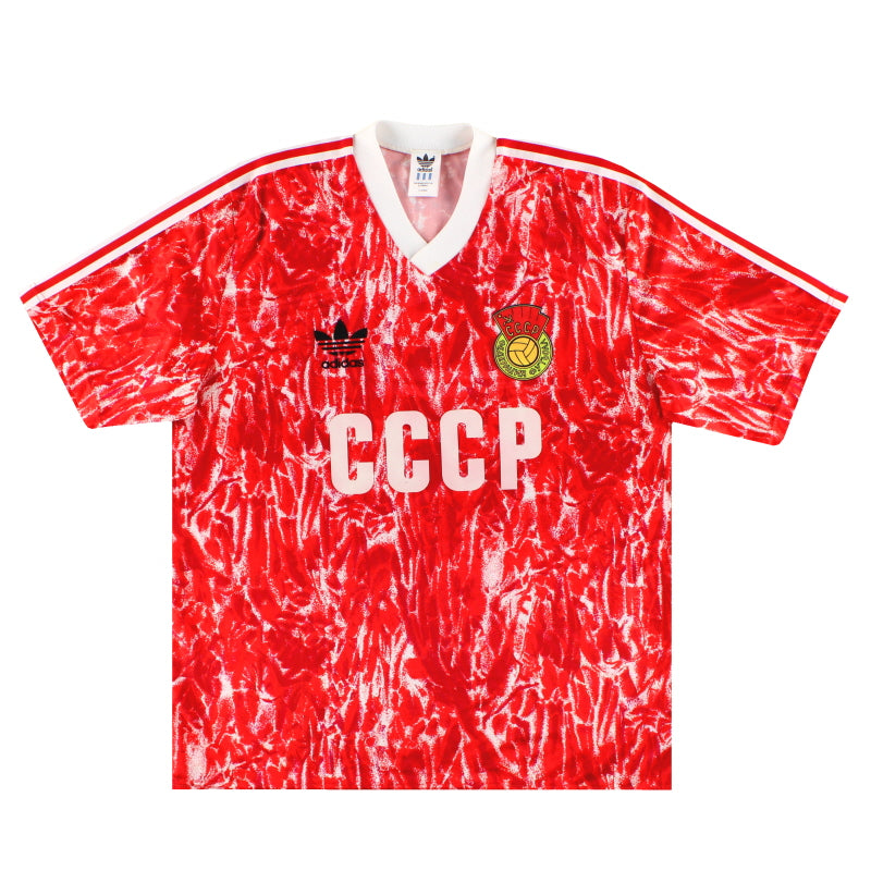 1989-91 Sowjetunion adidas Heimtrikot *Neuwertig* XL