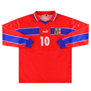 1998-00 Tschechische Republik Puma Heimtrikot L/S #10 XL