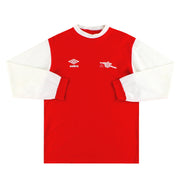 1981-82 Arsenal Umbro Heimtrikot Langarm M