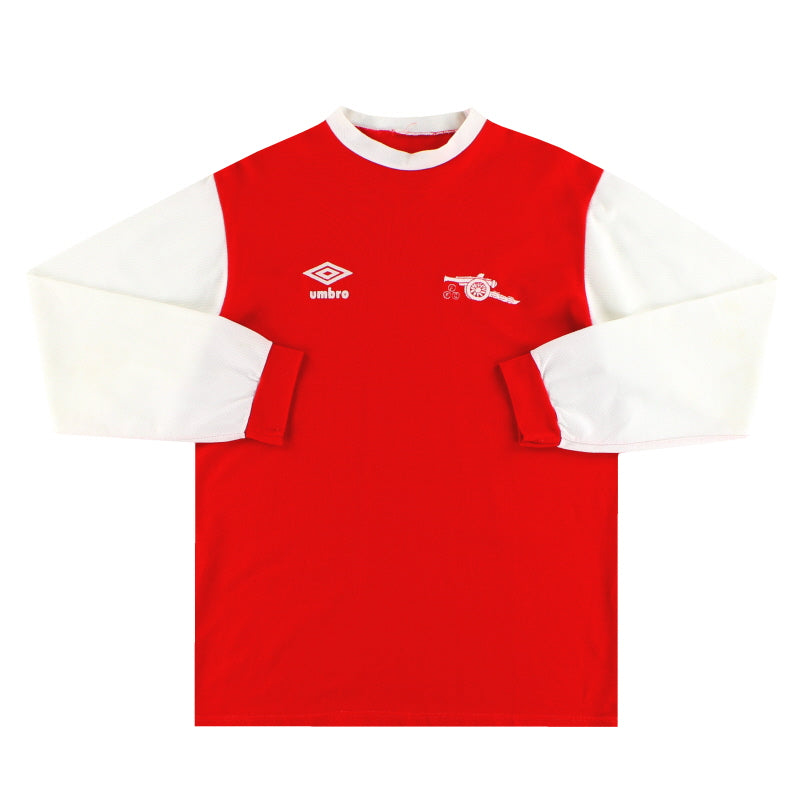 1981-82 Arsenal Umbro Heimtrikot Langarm M