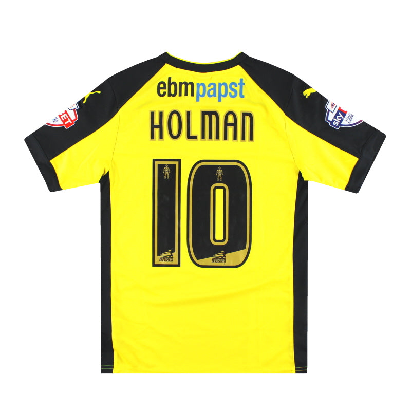 2014-15 Colchester United Puma Spielertrikot Auswärts Holman #10 S