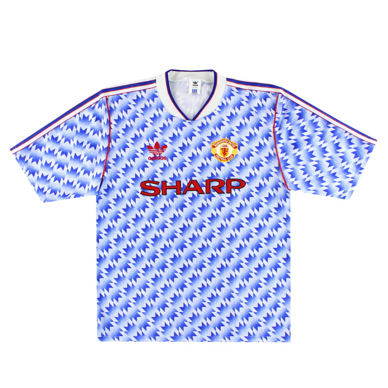 1990-92 Manchester United adidas Auswärtstrikot *Wie neu* L