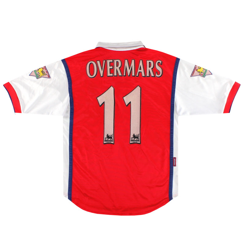 1998-99 Arsenal Nike Heimtrikot Overmars #11 S