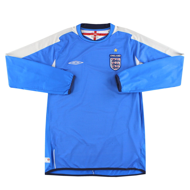 2004-06 England Umbro Torwarttrikot Langarm L