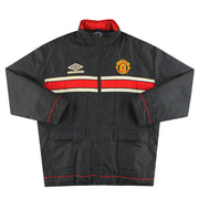 1998-99 Manchester United Umbro Gepolsterter Trainer-Mantel XL