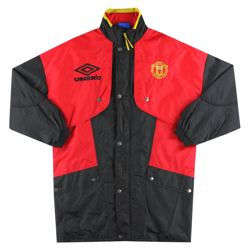 1992-93 Manchester United Umbro Bench Coat *Neuwertig* L