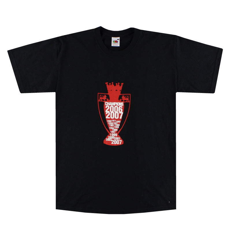 2007 Manchester United „Champions“-Grafik-T-Shirt M