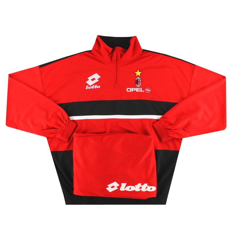 1995-96 AC Mailand Lotto Trainingsanzug mit 1/4 Reißverschluss *BNIB* XXL