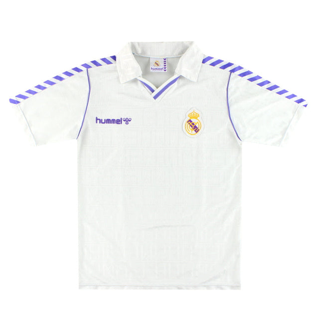 1989-90 Real Madrid Hummel Home Shirt *Mint* L