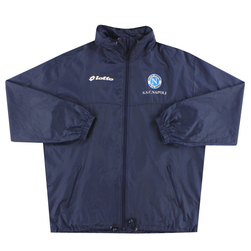 1996-97 Napoli Lotto Kapuzen-Regenjacke XL