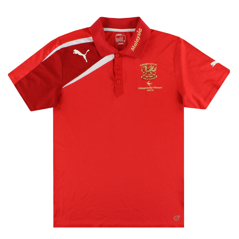 2012-13 Cardiff City Puma 'Winners' Poloshirt M