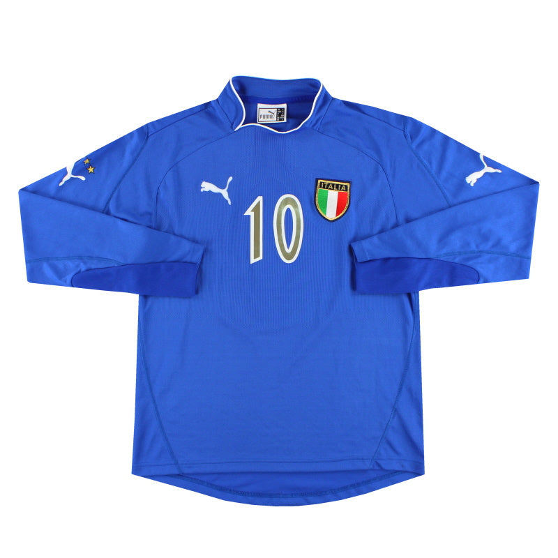 2003-04 Italien Puma 'Signiertes' Player Issue Heimtrikot #10 L