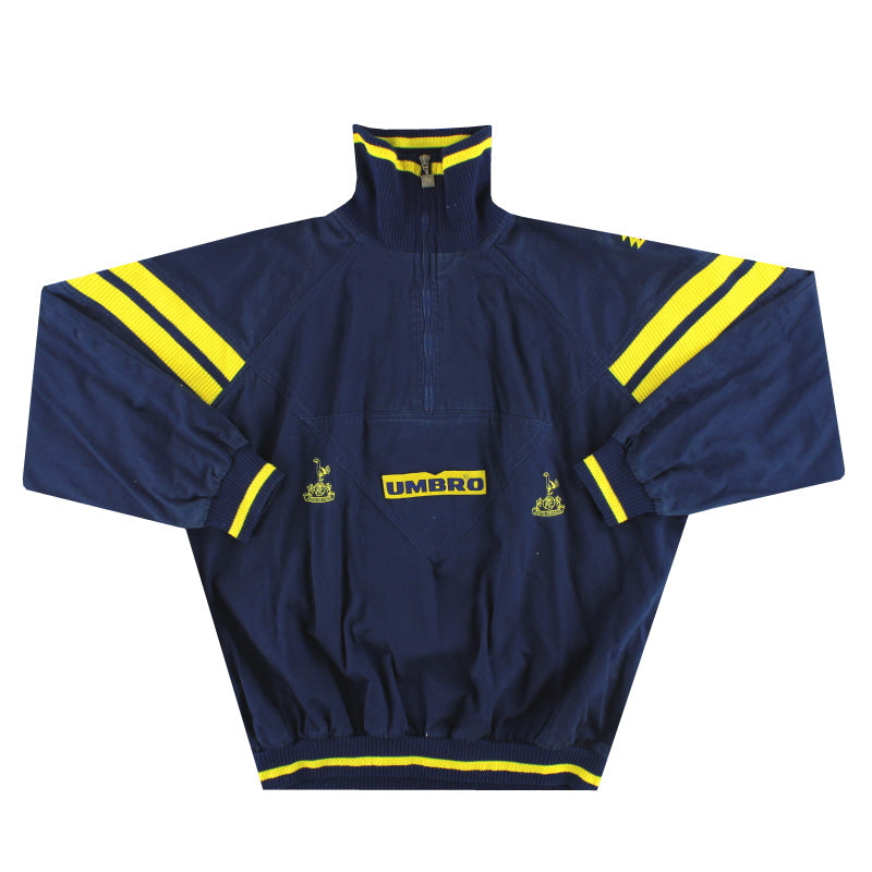 1991-93 Tottenham Umbro 1/4 Zip Trainingsoberteil XXL