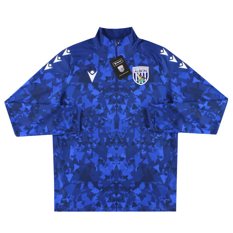 2024-25 West Brom Macron 1/4 Zip Warm-Up Top *Neu mit Etikett* L