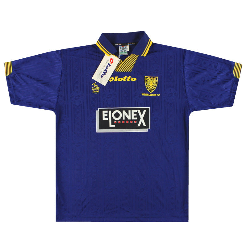 1997-99 Wimbledon Lotto Heimtrikot *mit Etiketten* M