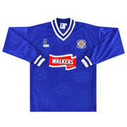 1996-98 Leicester Fox Leisure Heimtrikot L/S *Neuwertig* M